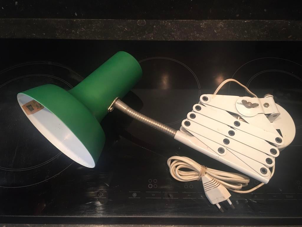 SIS muurlamp met zwanenhals 70's, Antiek en Kunst, Ophalen of Verzenden
