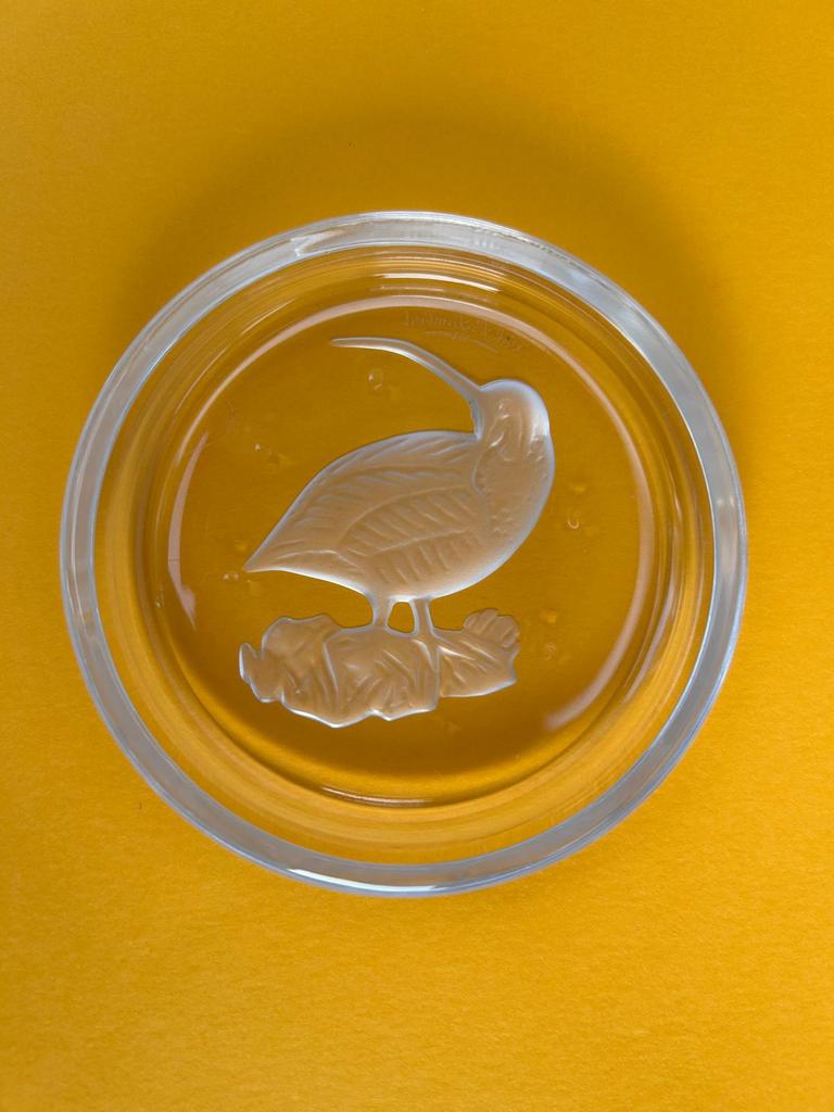 GLAS  ONDERZETTERS VAL SAINT LAMBERT VOGELS, Antiek en Kunst, Ophalen of Verzenden