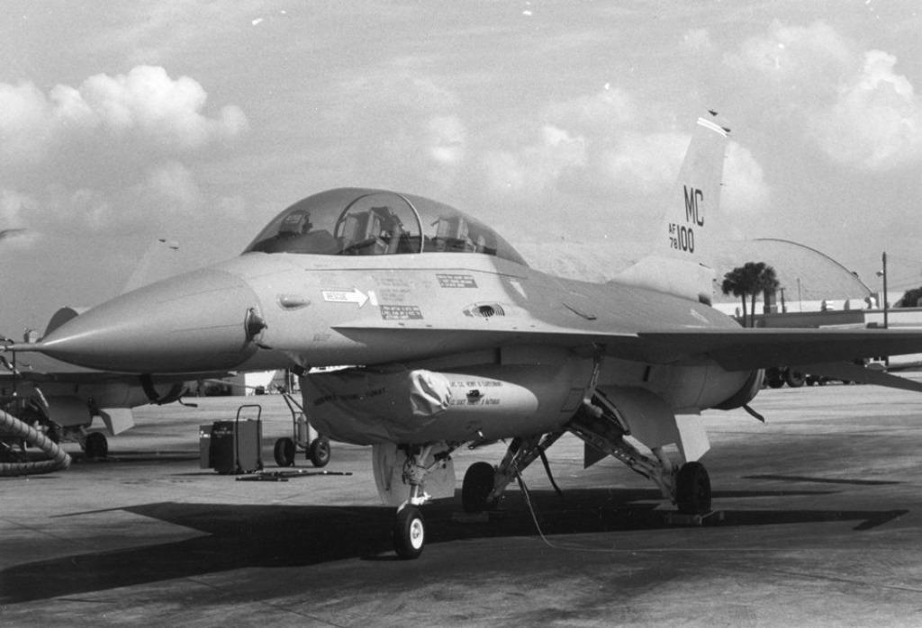 foto - vliegtuig F-16B Fighting Falcon - USAF, Verzenden, Luchtmacht, Foto of Poster