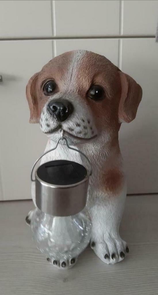 Solarlamp jack russell 24H, Ophalen of Verzenden