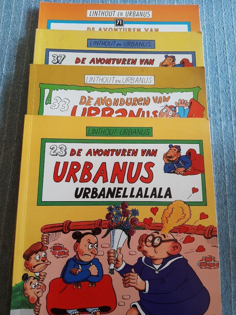 4 x URBANUS ( 1e druk), Meerdere stripboeken, Ophalen, Gelezen, Linthout en Urbanus
