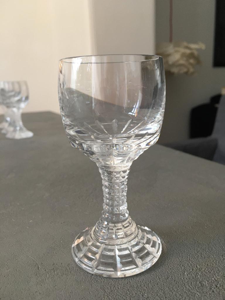 Rosenthal Polaris * 7 likeurglazen  * Vintage loodkristal, Ophalen of Verzenden, Gebruikt, Overige typen