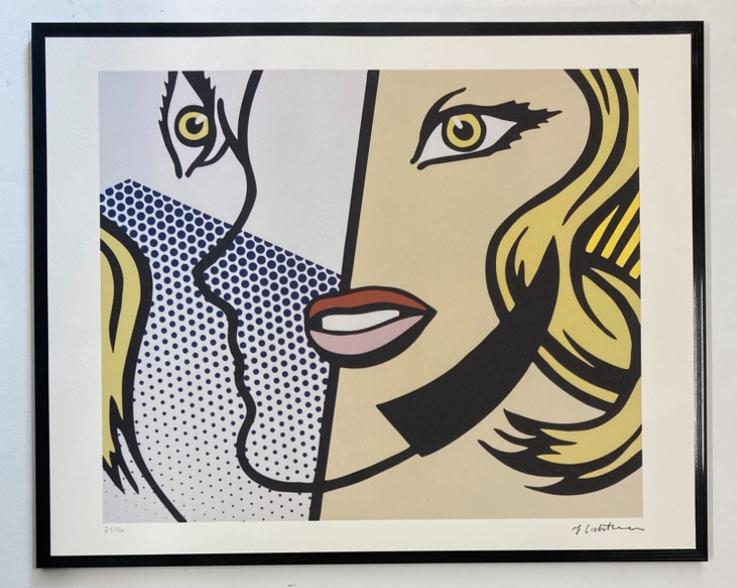 Roy Lichtenstein: lithografie verkocht ingelijst, Ophalen of Verzenden