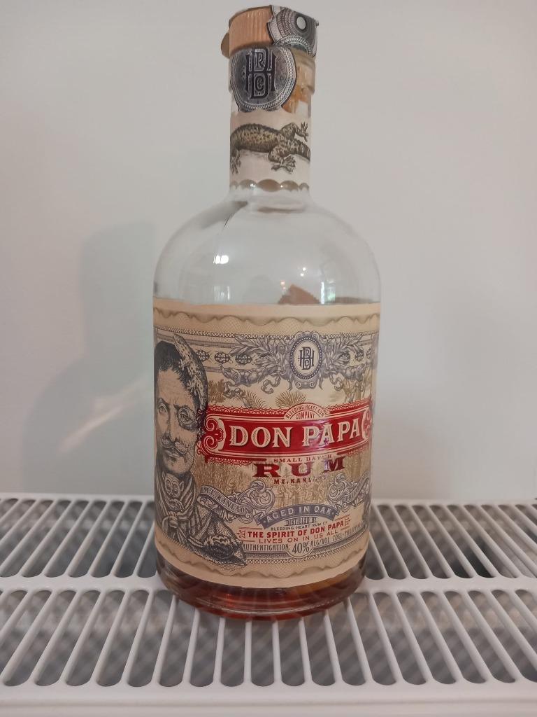 DON PAPA Rum geopend 3/4e vol, Verzamelen, Wijnen, Ophalen, Gebruikt, Vol