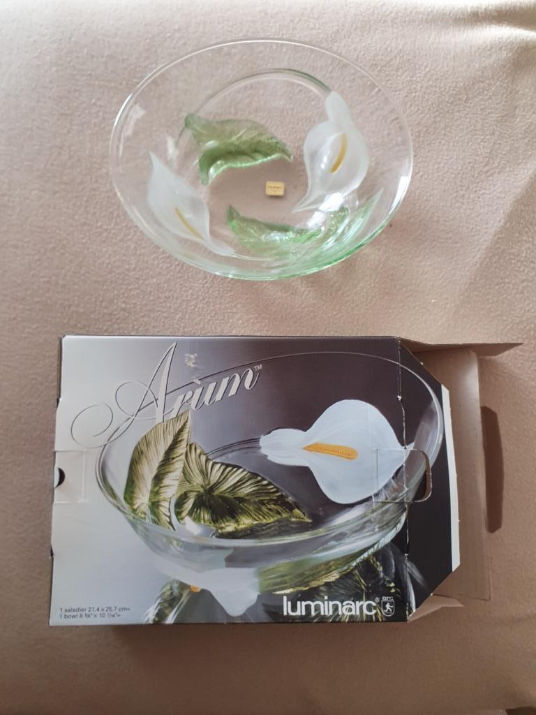 (K) Saladier Arum de Luminarc - inutilisé, Maison & Meubles, Cuisine | Vaisselle, Neuf, Balance ou Balances, Autres styles, Verre
