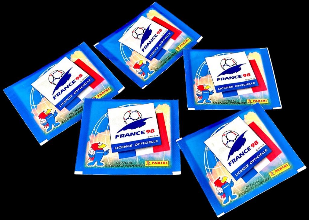 Panini WK Frankrijk 98 Sticker 5 Zakjes France 1998 Packets, Verzamelen, Verzenden, Nieuw