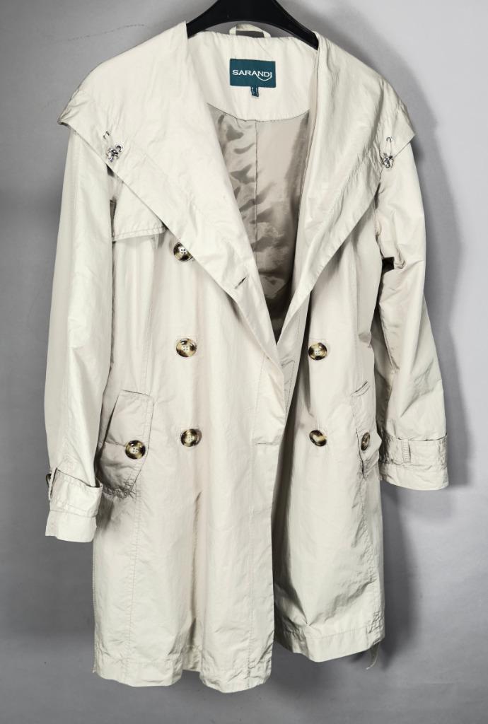 Imperméable de marque SARANDI, Enlèvement ou Envoi, Comme neuf, Taille 42/44 (L), Gris