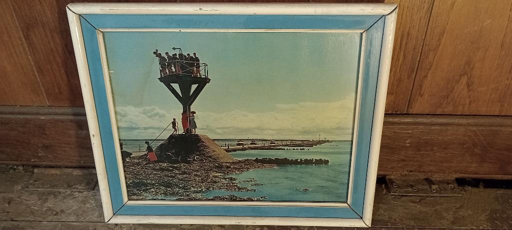 Vintage foto Passage du Gois van Combe ingelijst, n146, Ophalen of Verzenden, Foto, Fotografie