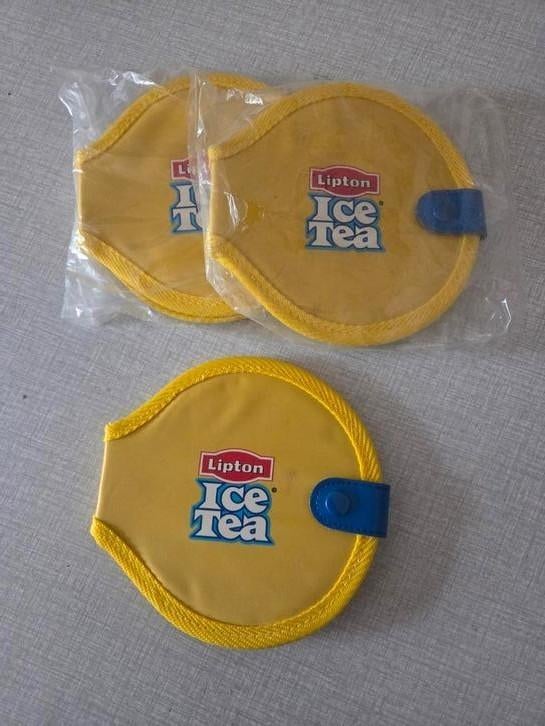 3 x Lipton Ice Tea cd houder/mapje., Ophalen of Verzenden
