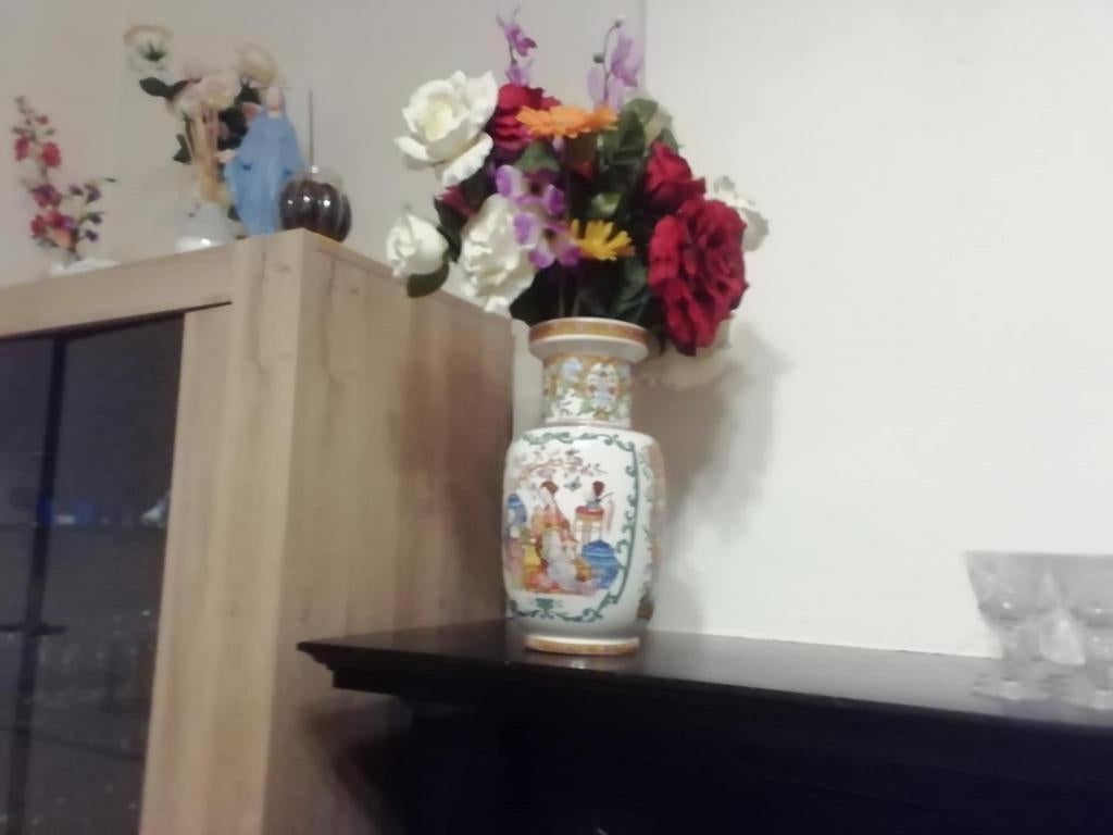 Vase chinois 36cm, Maison & Meubles, Enlèvement, Utilisé