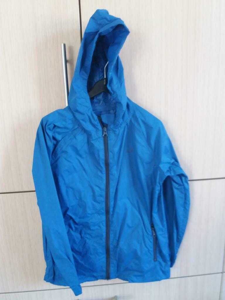 dunne felblauwe regenjas - Tex Basic - maat 122-128, Enlèvement, Comme neuf, Garçon ou Fille