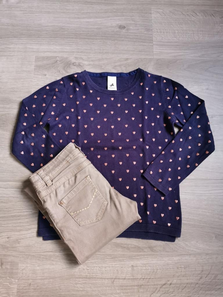 Trui en broek JBC - maat 128, Gebruikt, Meisje, Trui of Vest, JBC