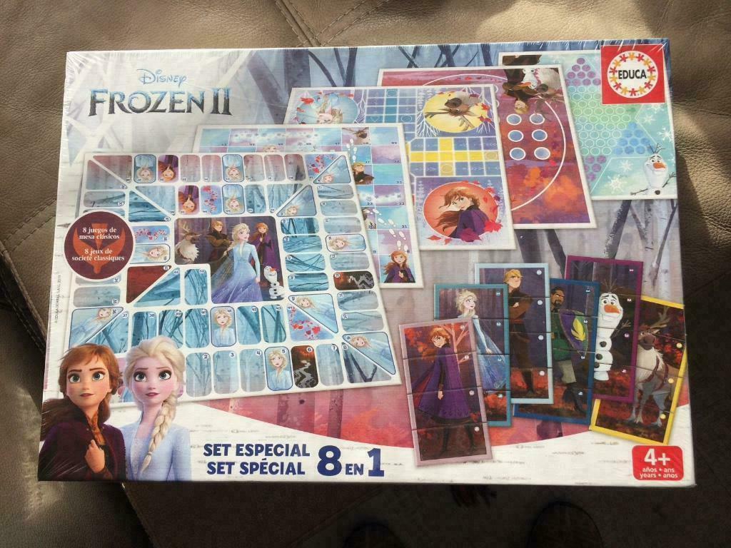 Frozen II gezelschapsspellen 8 in 1 (Nieuw), Vijf spelers of meer, Ophalen of Verzenden, Nieuw, Educa