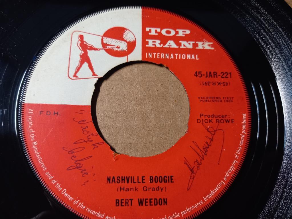 Bert Weedon ‎– Nashville Boogie / King Size Guitar '7, Gebruikt, Overige genres, 7 inch, Single