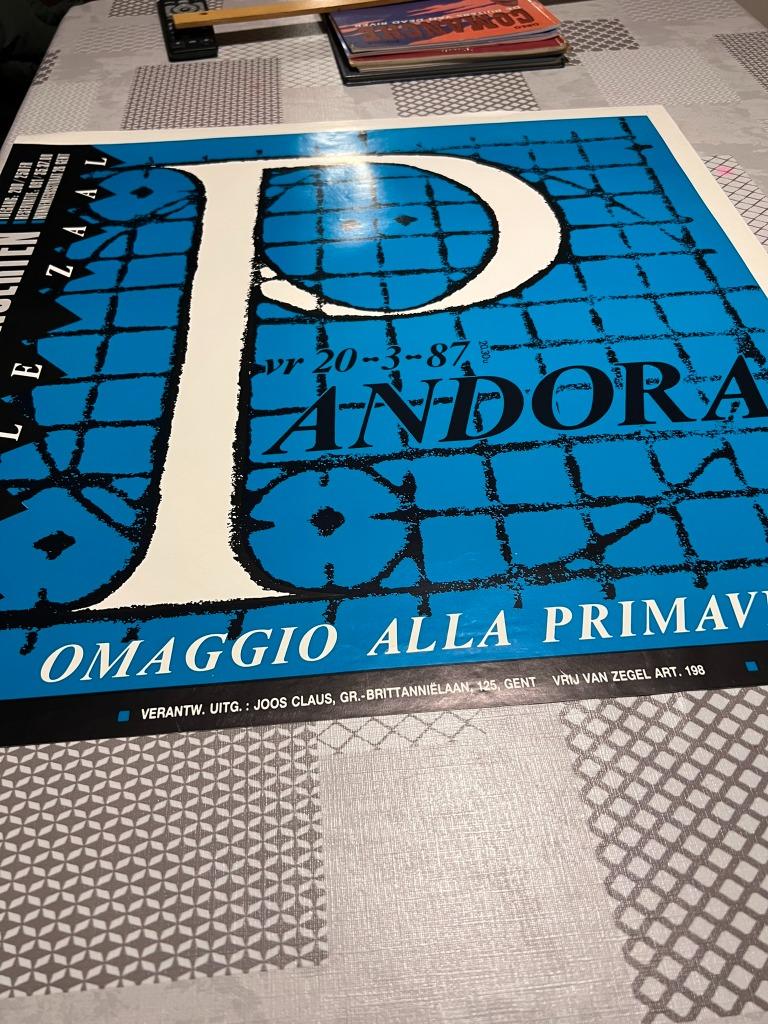 Vintage Poster Klassieke Koncerten: Andora Omaggio Alla Prim, Verzamelen, Gebruikt, Deurposter of groter, Vierkant, Ophalen of Verzenden