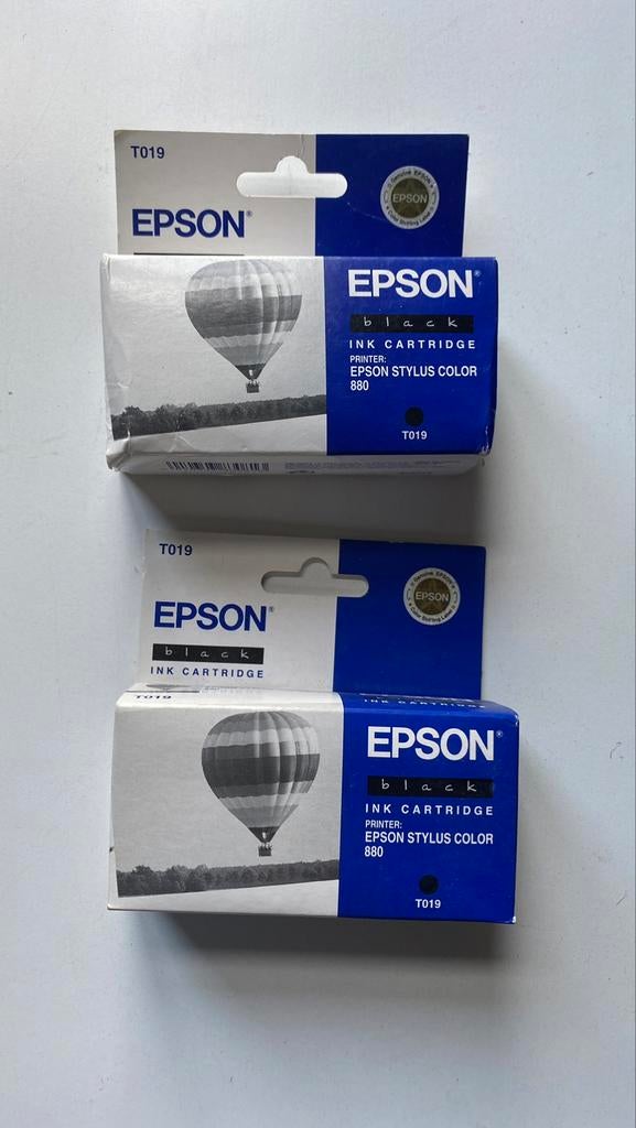 Epson T019 black inkt cartridge inktpatronen (2x) Stylus 880, Computers en Software, Printerbenodigdheden, Ophalen of Verzenden