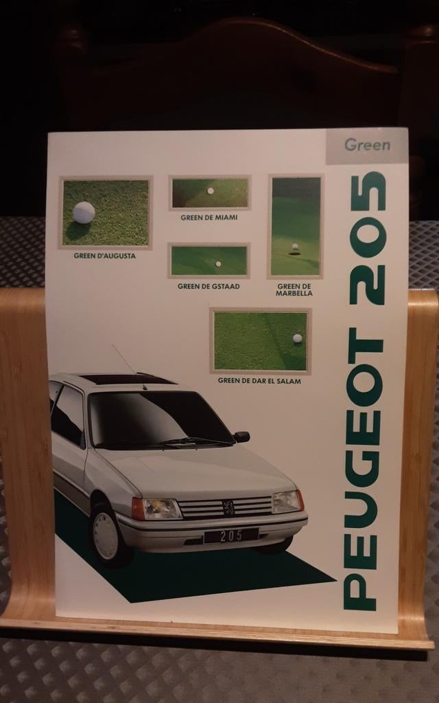 PEUGEOT 205 green brochure, Enlèvement ou Envoi, Peugeot