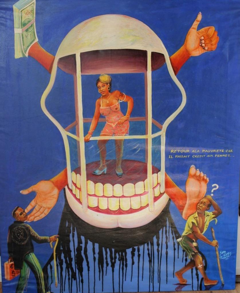 schilderij SAM ILUS 2012 Congo, Antiek en Kunst, Kunst | Schilderijen | Modern, Ophalen