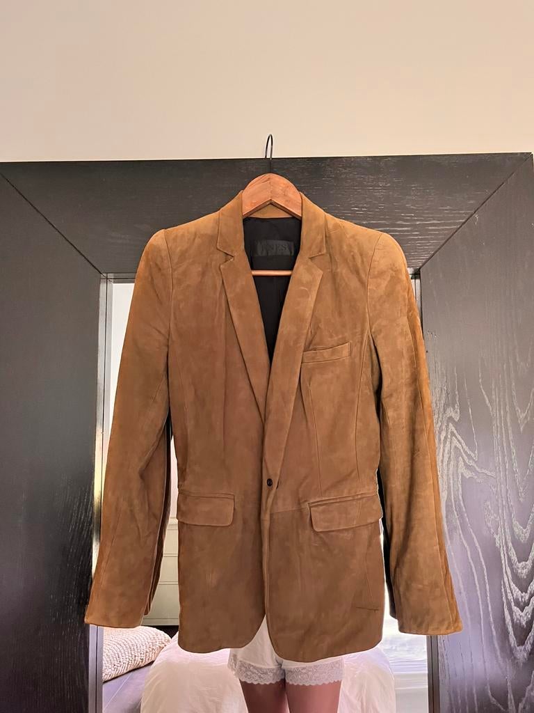 Leer vest/blazer Enes, Enlèvement, Comme neuf