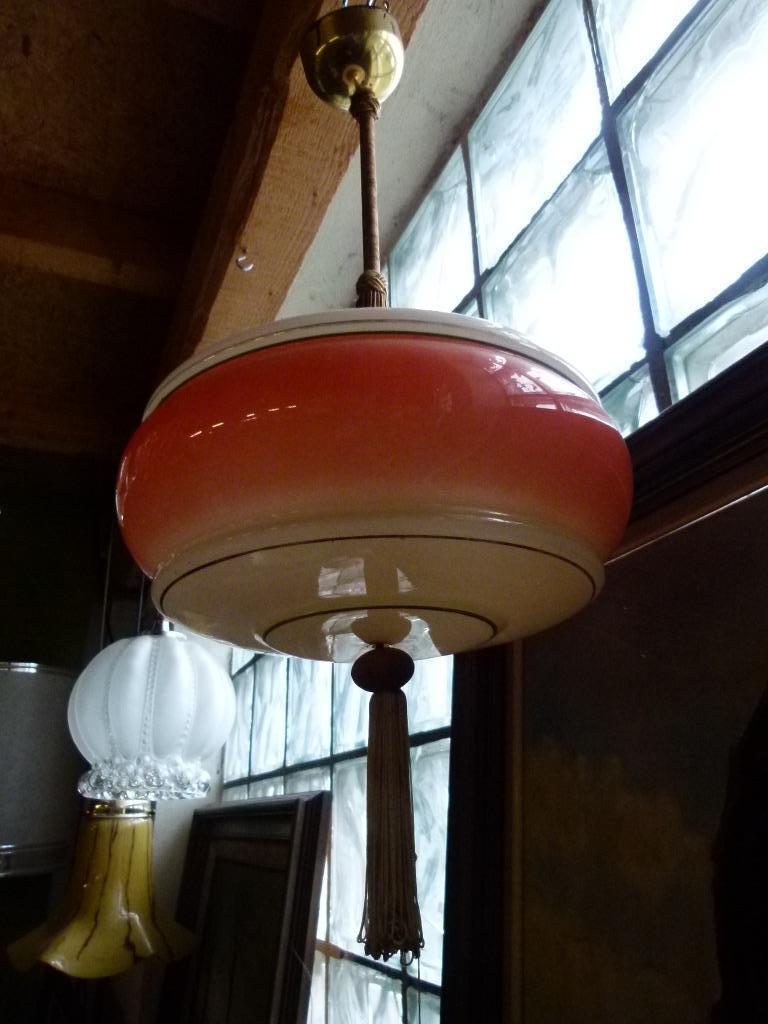 Vintage Doria hanglamp 50er jaren, Ophalen, Huis en Inrichting