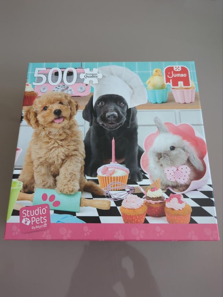 Puzzle Jumbo Studio Pets 500 pièces complet, Enlèvement ou Envoi, Comme neuf