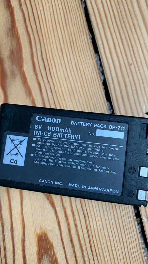 Batterie BP-711 pour caméscope Canon - NiCd, Utilisé
