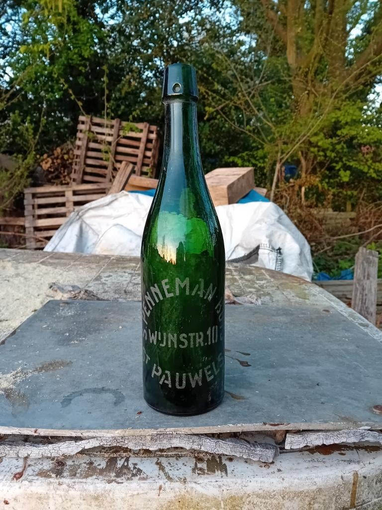 Oude vintage bierfles Penneman Sint Pauwels, Ophalen of Verzenden, Zo goed als nieuw