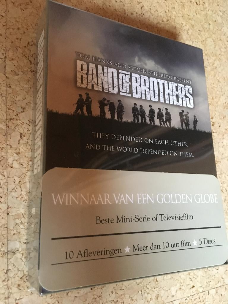 Band Of Brothers Dvd 5 Disc Box, Cd's en Dvd's, Vanaf 16 jaar, Ophalen of Verzenden, Nieuw in verpakking, Oorlog