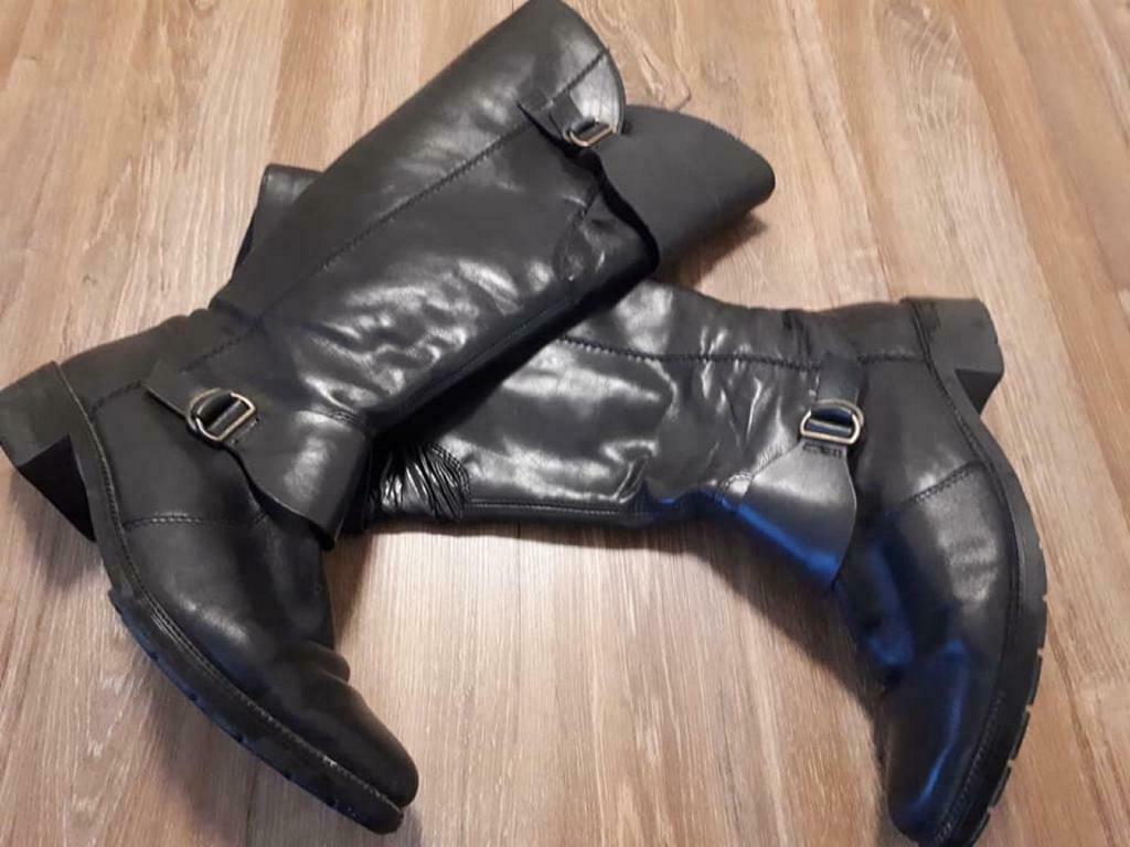 RIEKER, Zwarte Winterlaarzen met brede schacht, maat 41, Kleding | Dames, Hoge laarzen, Zwart, Ophalen of Verzenden, Zo goed als nieuw