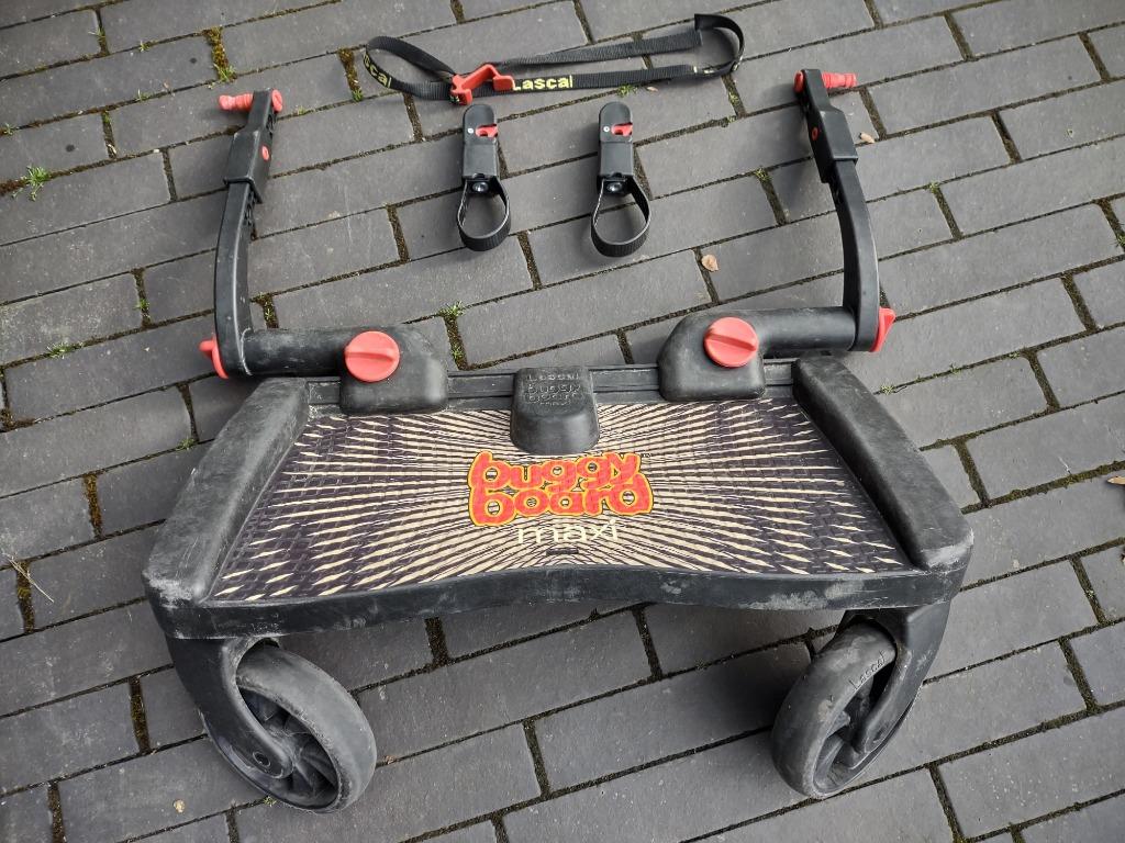 Buggy board maxi Lascal voor kinderwagen (incl toebehoren), Enlèvement, Utilisé, Autres marques