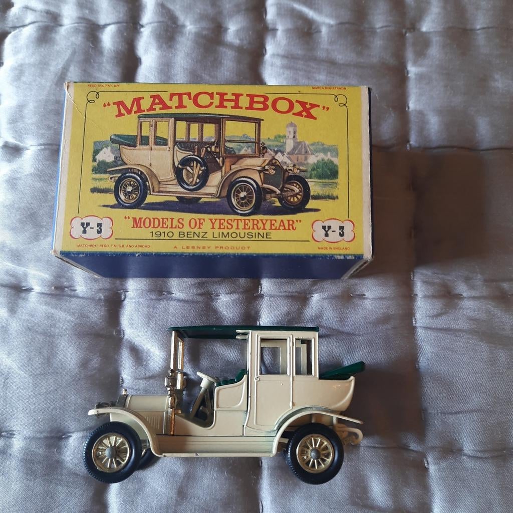 MATCHBOX MOYY Y-3: BENZ LIMO 1910 *VINTAGE*NEW*, Ophalen, Nieuw, Auto, Matchbox