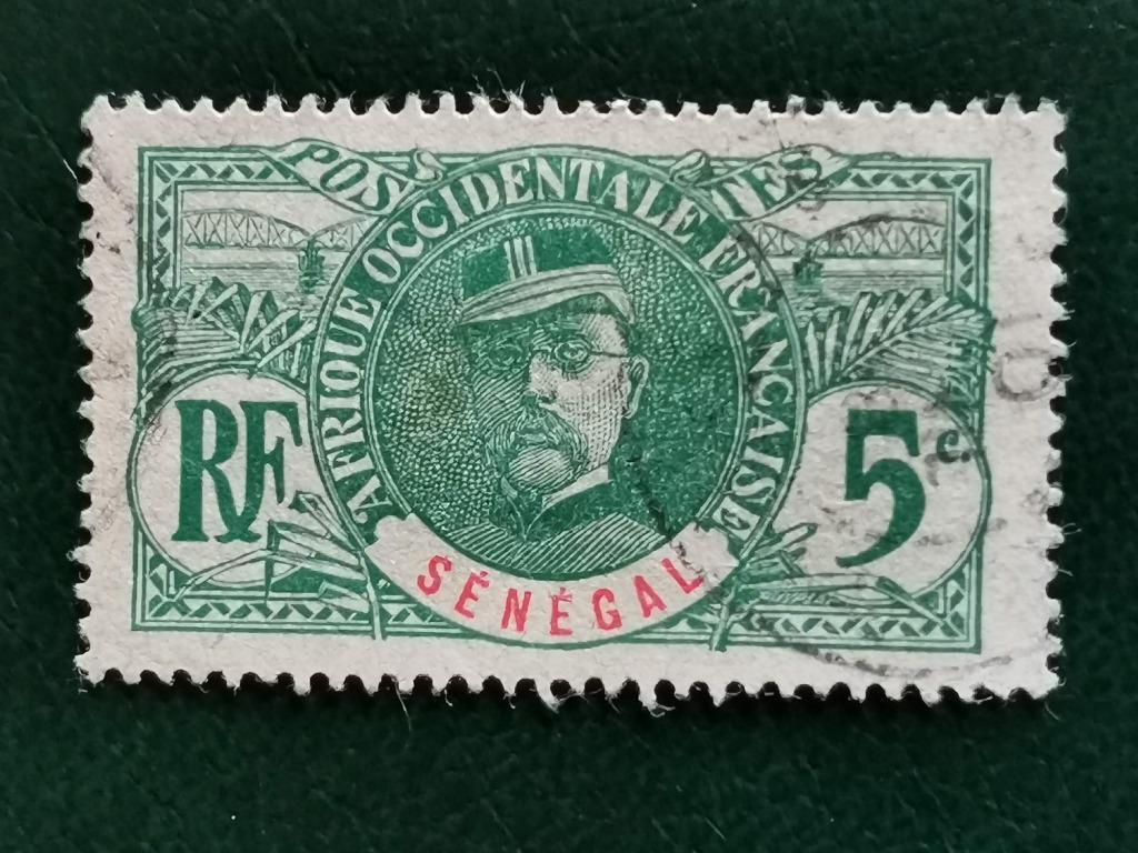 Senegal 1906 - Generaal Faidherbe, Ophalen of Verzenden, Overige landen, Gestempeld