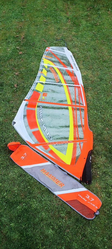 Gunsails Hammer 3.7, Watersport en Boten, Windsurfen, Ophalen, Gebruikt, Zeil, Met draagtas