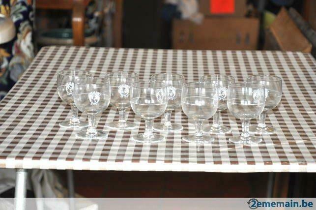 9 verres sur pied lucas bols, Antiek en Kunst