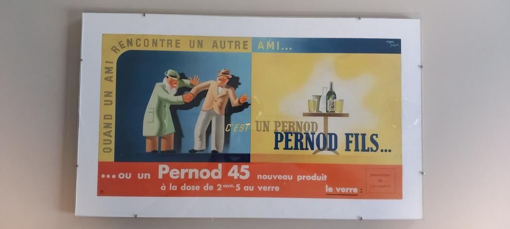 Advertentie op papier in de oude Pernod 45, Ophalen of Verzenden, Zo goed als nieuw