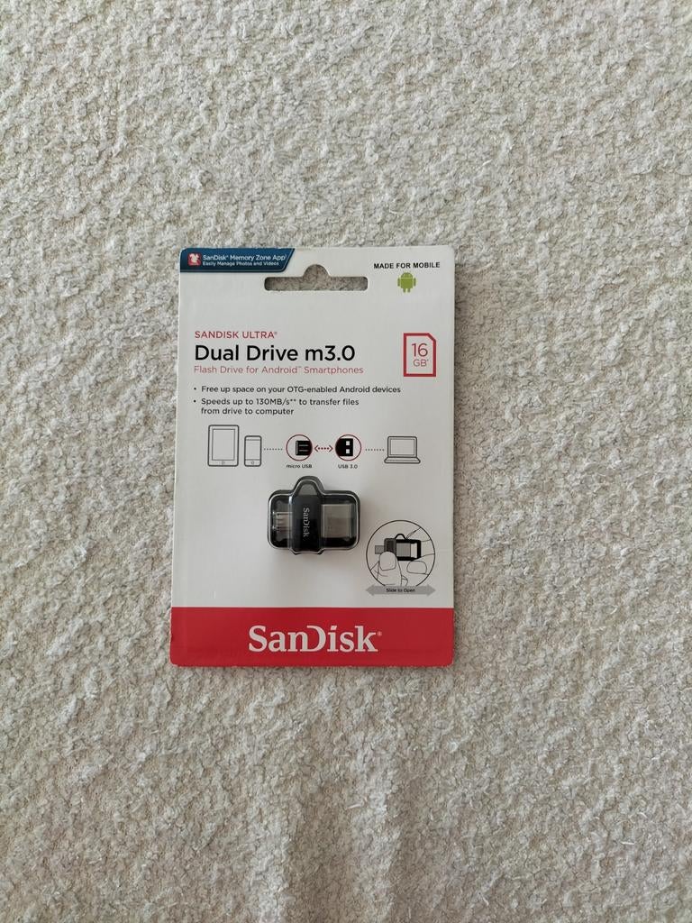 geheugenkaart SanDisk nieuw, Computers en Software, Geheugenkaartlezers, Ophalen of Verzenden, Nieuw, SanDisk