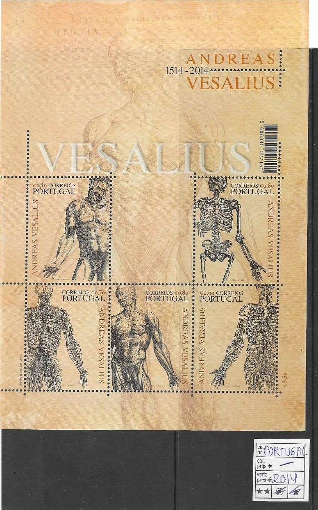 België,,Andreas Vesalius Portugal **, Postzegels en Munten, Frankeerzegel, Ophalen of Verzenden, Zonder stempel, Postfris