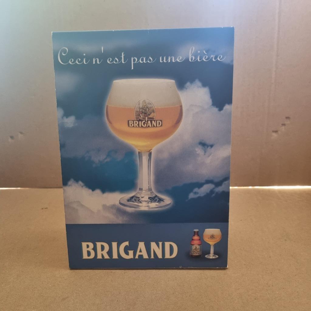 Publicité de table Brigand, Enlèvement ou Envoi, Utilisé, Panneau, Plaque ou Plaquette publicitaire, Autres marques