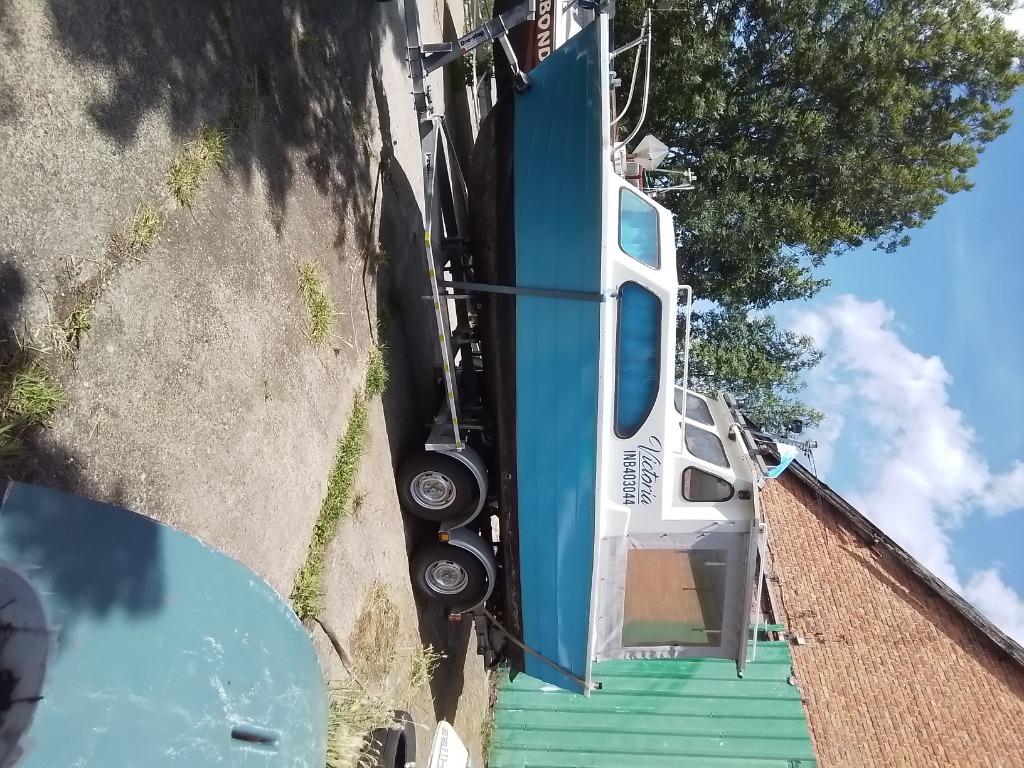 Visboot, Watersport en Boten, Gebruikt, Ophalen, 70 pk of meer, Buitenboordmotor