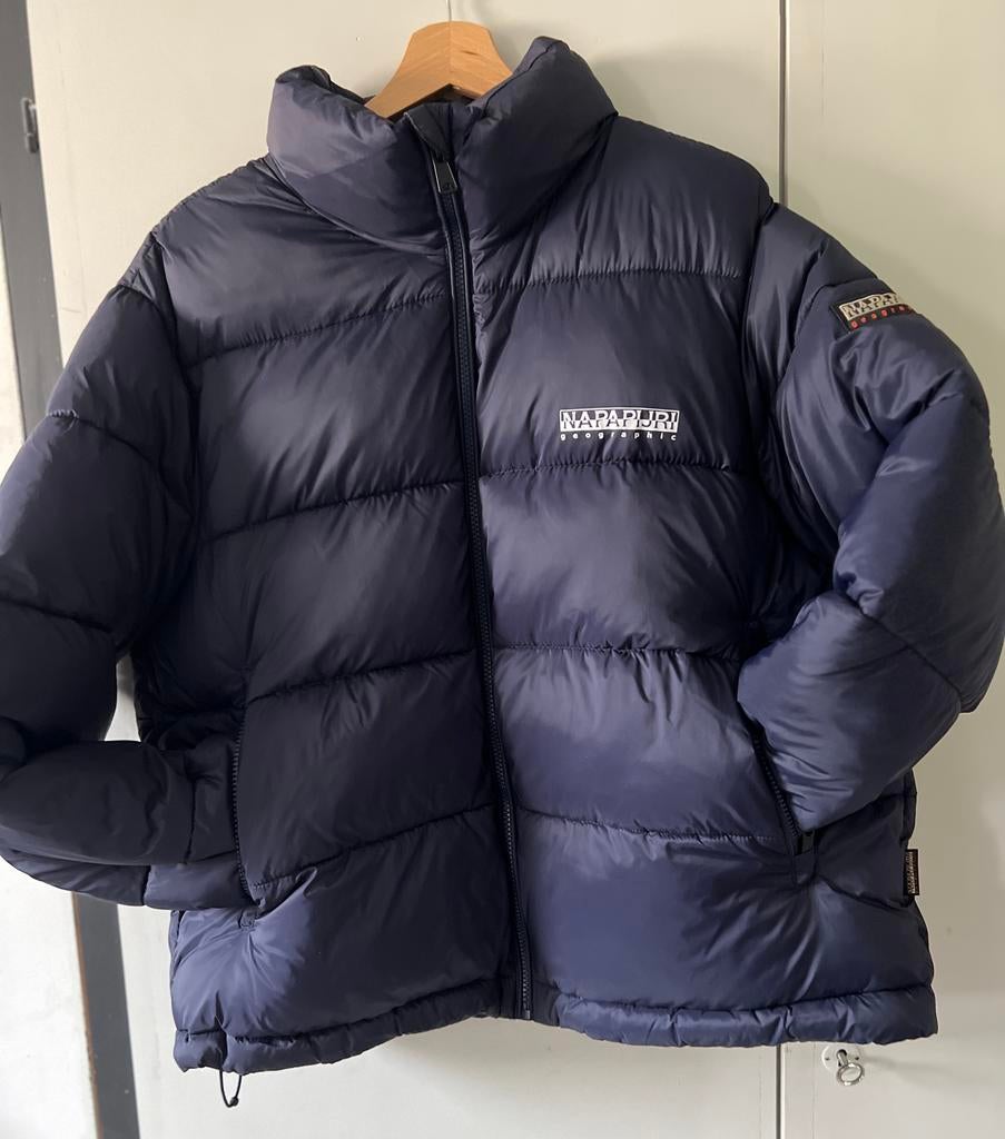 Winterjas unisex donkerblauw “ napapijri” maat xl, Ophalen of Verzenden, Maat 56/58 (XL)