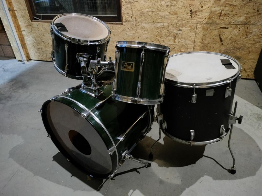 Kit de batterie Pearl Export avec tama floortom, Enlèvement, Pearl