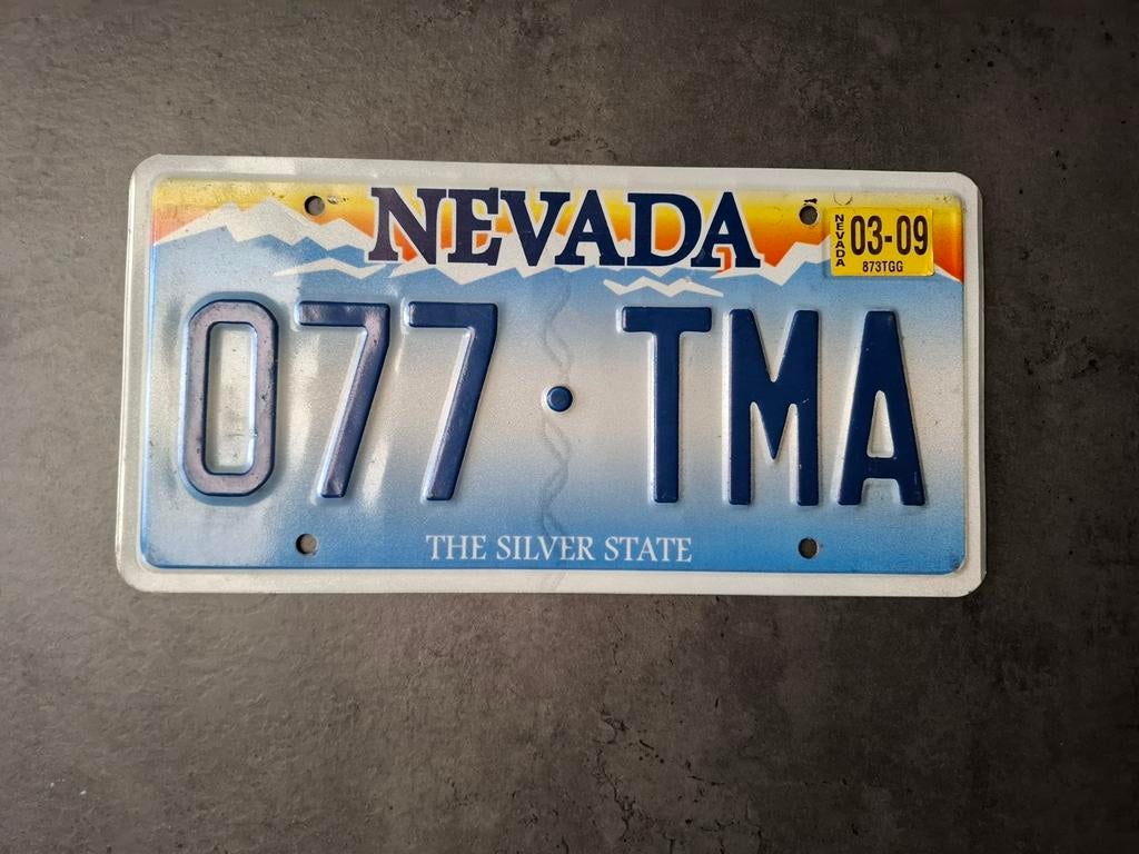 USA nummerplaat Nevada, Verzamelen, Ophalen of Verzenden, Gebruikt