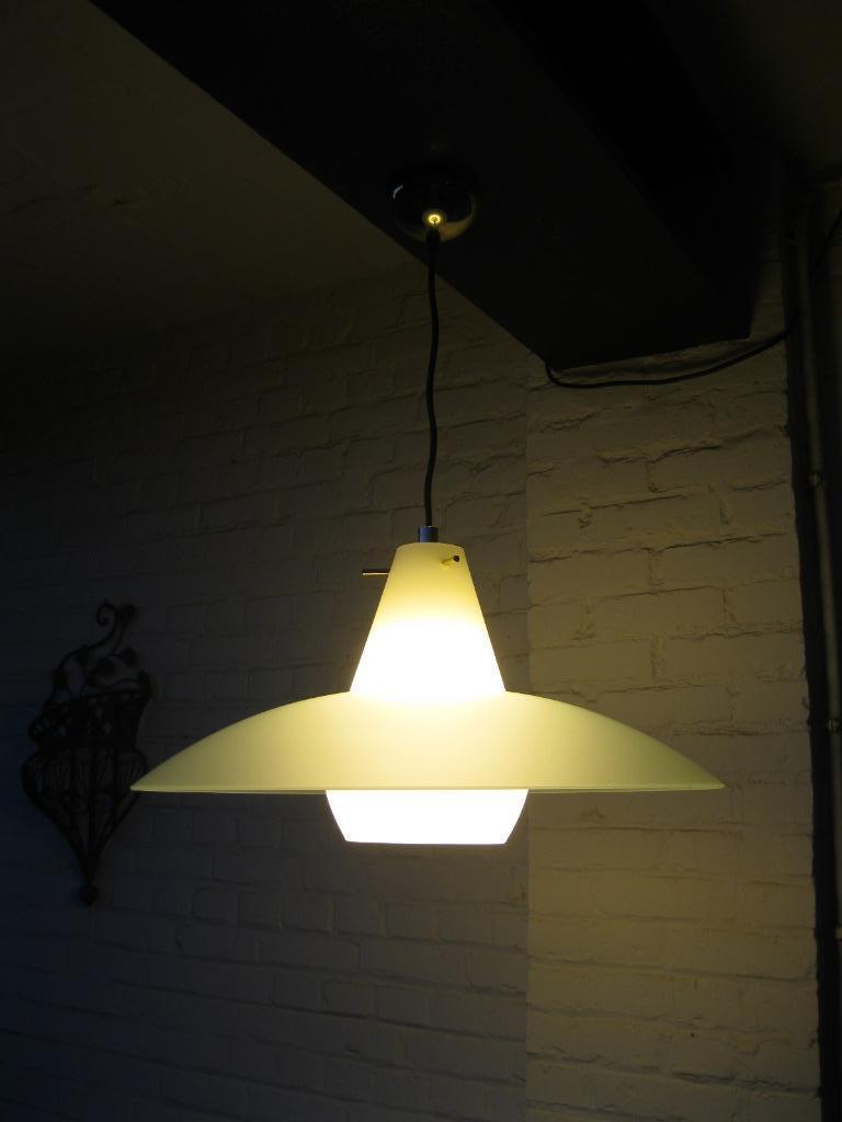 Lampe suspendue Vintage Massive, Enlèvement ou Envoi, Utilisé, Verre