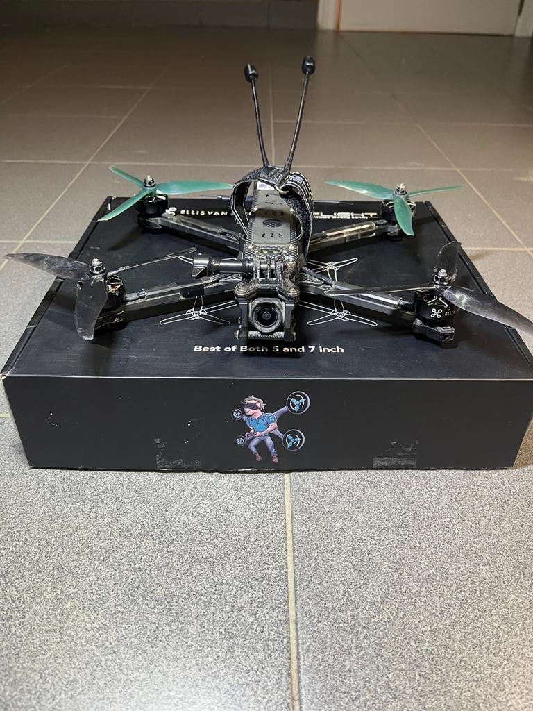 Bob 57 FPV freestyle/ long range OOK TE RUILEN, Audio, Tv en Foto, Drones, 15 tot 30 minuten, Zo goed als nieuw, DJI, 1 tot 5 kilometer