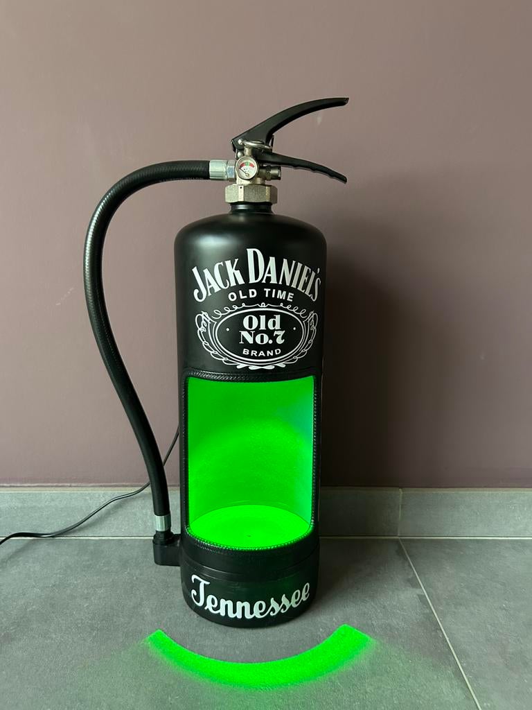 Retro brandblusapparaat  “Jack Daniels” met verlichting., Ophalen, Zo goed als nieuw