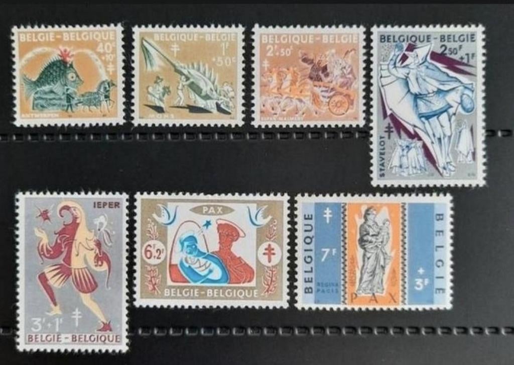 België: OBP 1114/20 ** Antiteteringzegels 1959., Frankeerzegel, Ophalen of Verzenden, Zonder stempel, Postfris