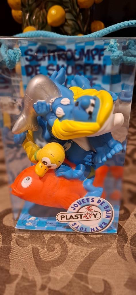 4 badeend smurfje plastoy in set 1, Kinderen en Baby's, Ophalen of Verzenden, Nieuw