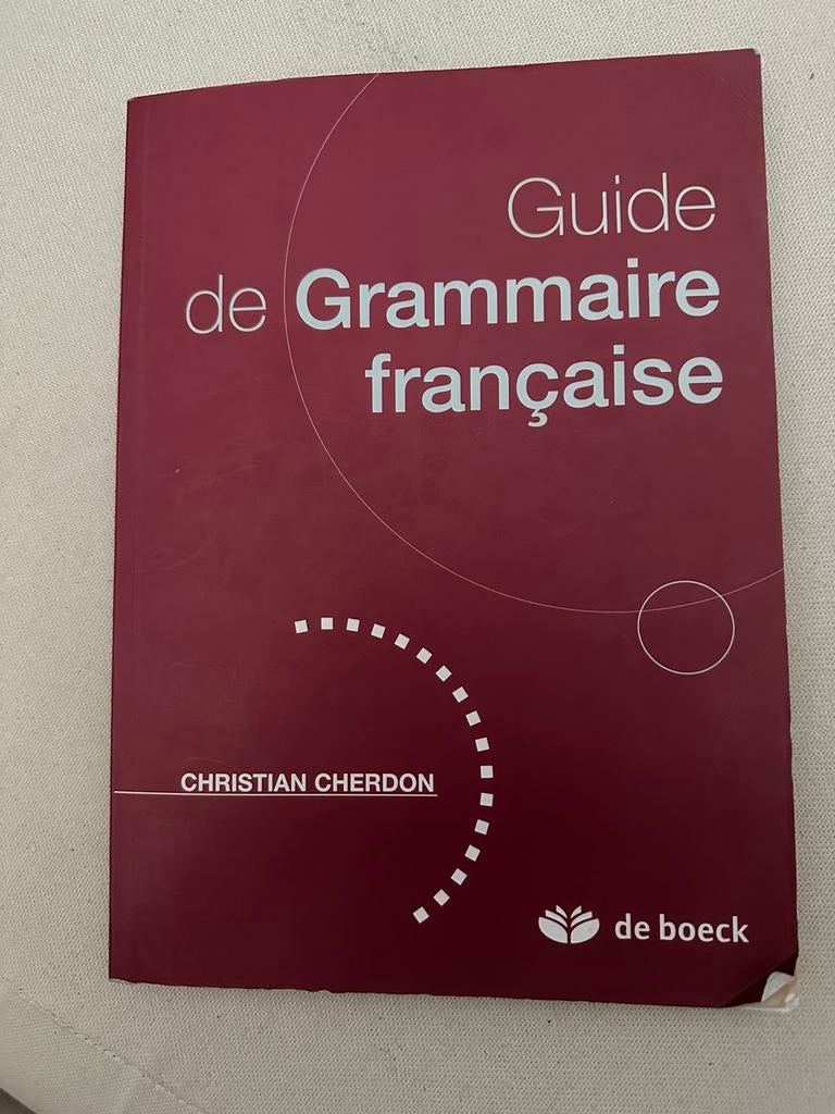 Boeck's Franse grammaticagids, Boeken, Zo goed als nieuw, Geschiedenis