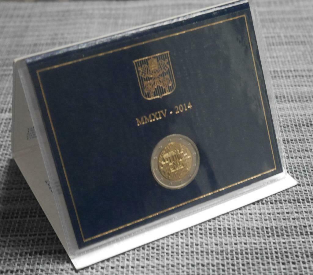 Vaticaan 2 Euro Munt 2014 Bu FDC Berlijnse Muur, Ophalen of Verzenden, Vaticaanstad, 2 euro, Setje