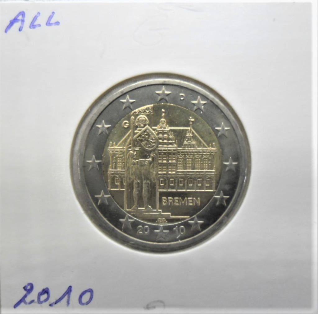 2 euro commémorative 2010  Allemagne "Brême". UNC !, Envoi, Allemagne, 2 euros, Monnaie en vrac
